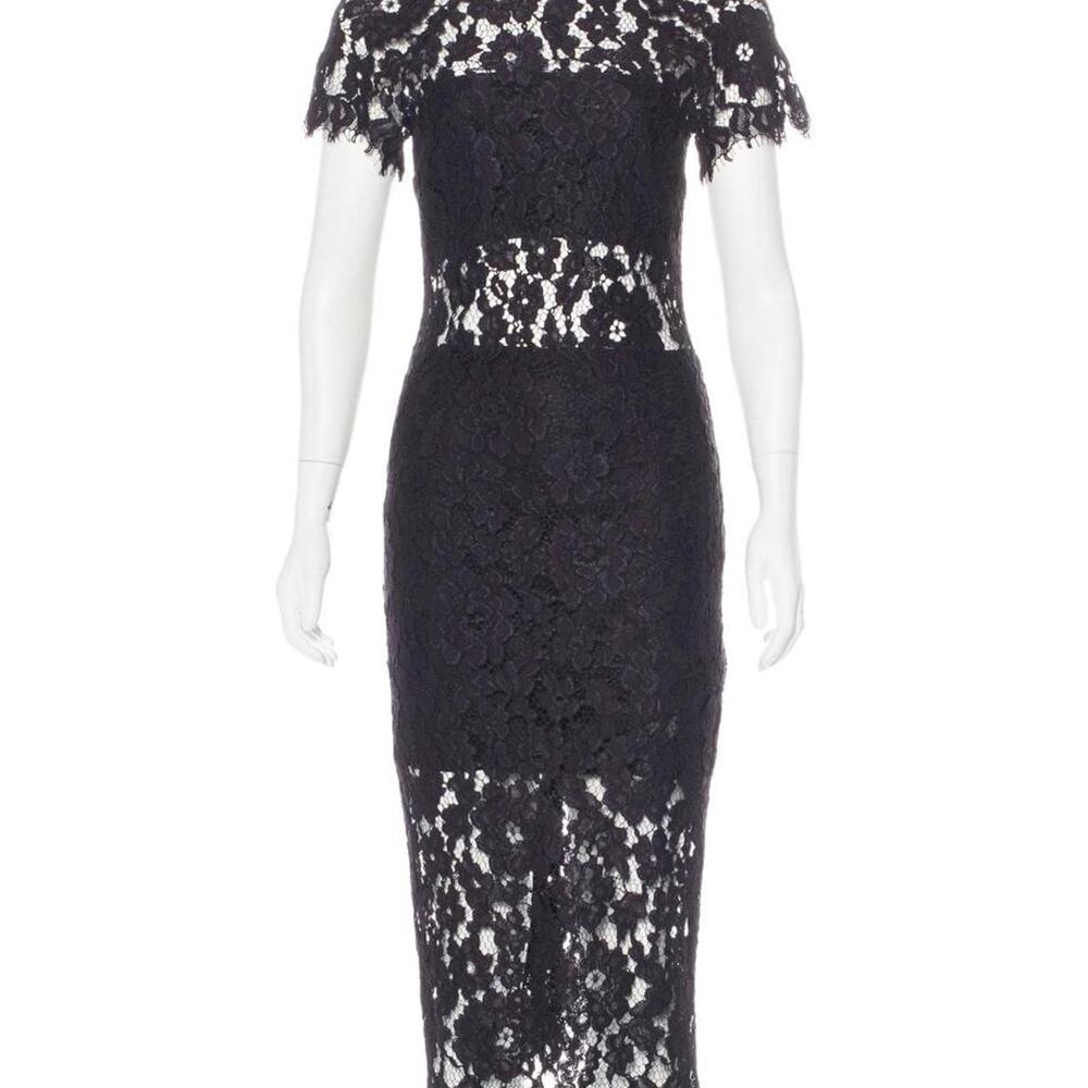 Alexis Black Lace Midi Dress